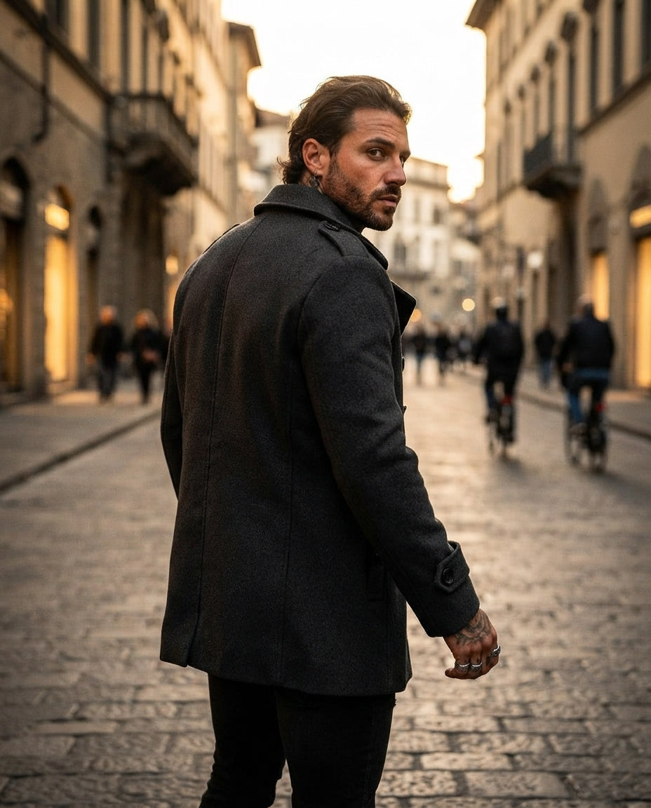 Alaric Wool Blend Overcoat