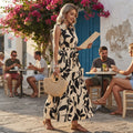 Rosalie Printed Ruffle Shirt Dress