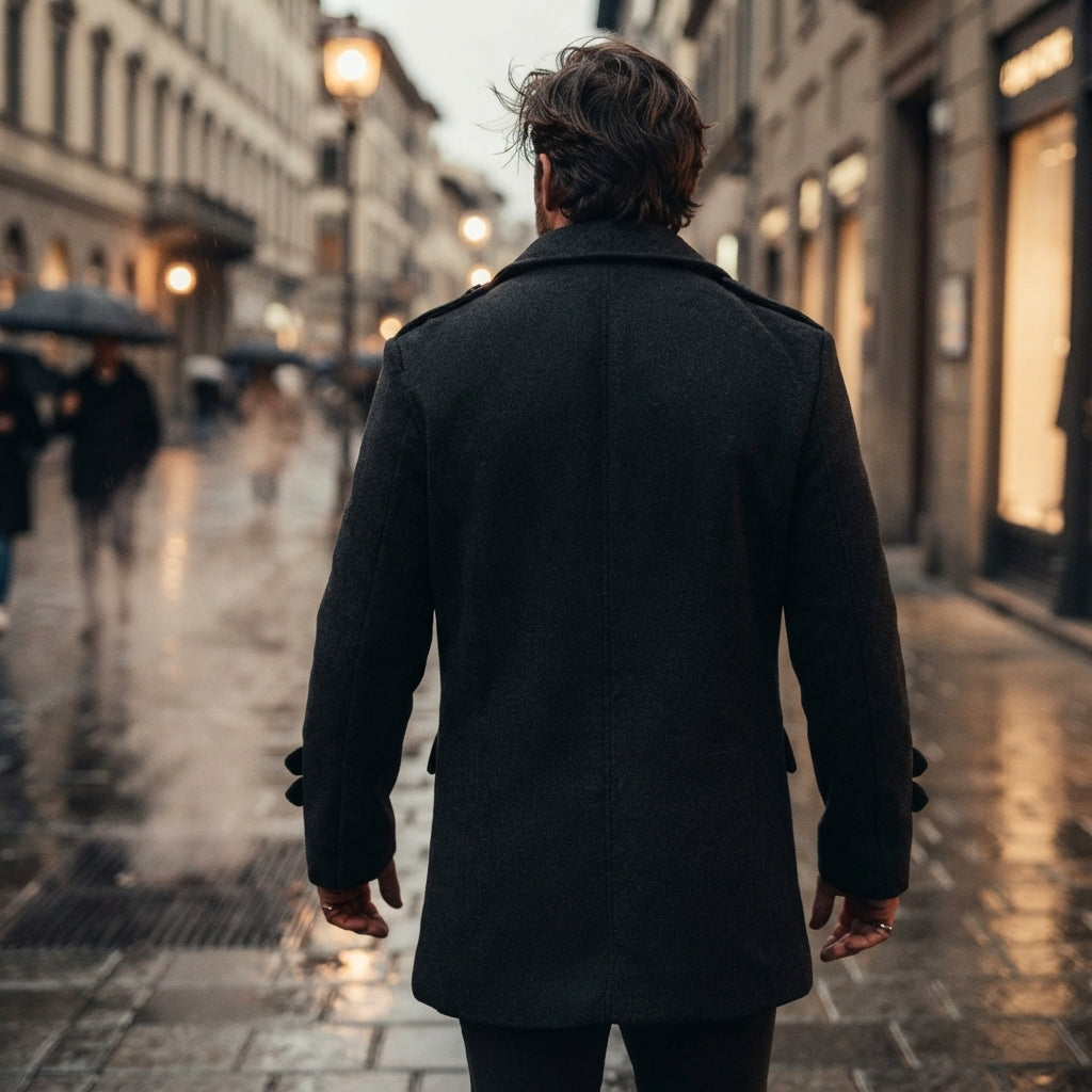 Alaric Wool Blend Overcoat