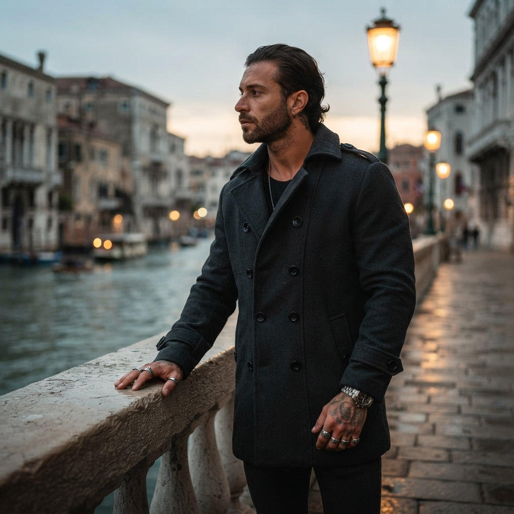 Alaric Wool Blend Overcoat