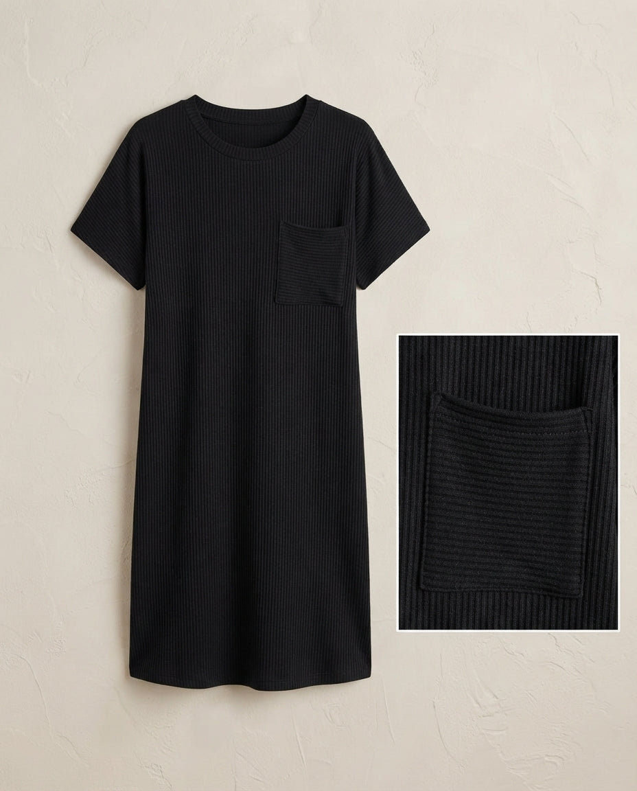 Marina Striped Pocket Midi Dress