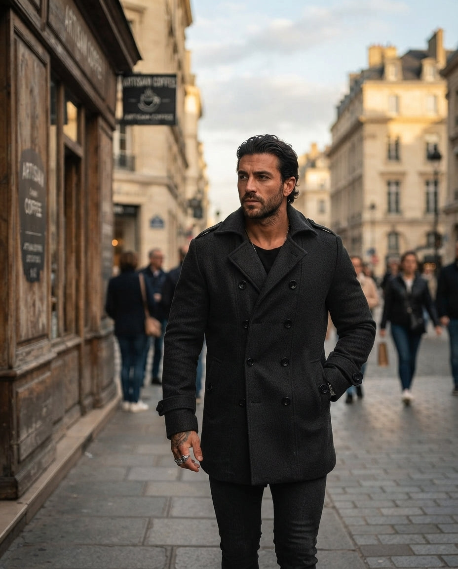 Alaric Wool Blend Overcoat