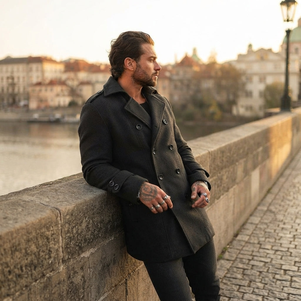 Alaric Wool Blend Overcoat