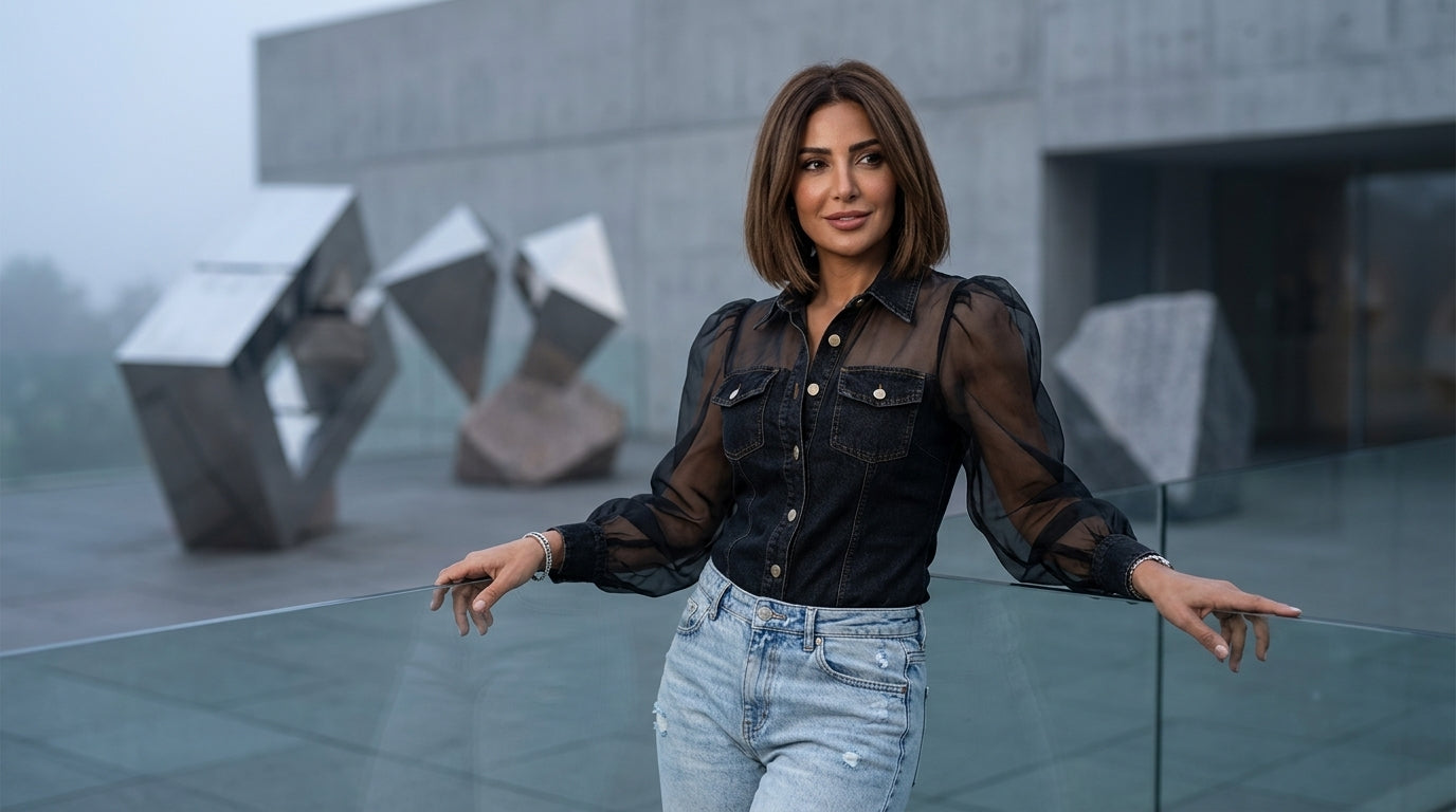 Savannah Denim Blouse