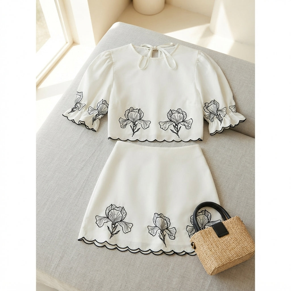 Lysandra Floral Two-Piece Set