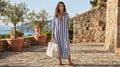 Elara Stripe Maxi Dres