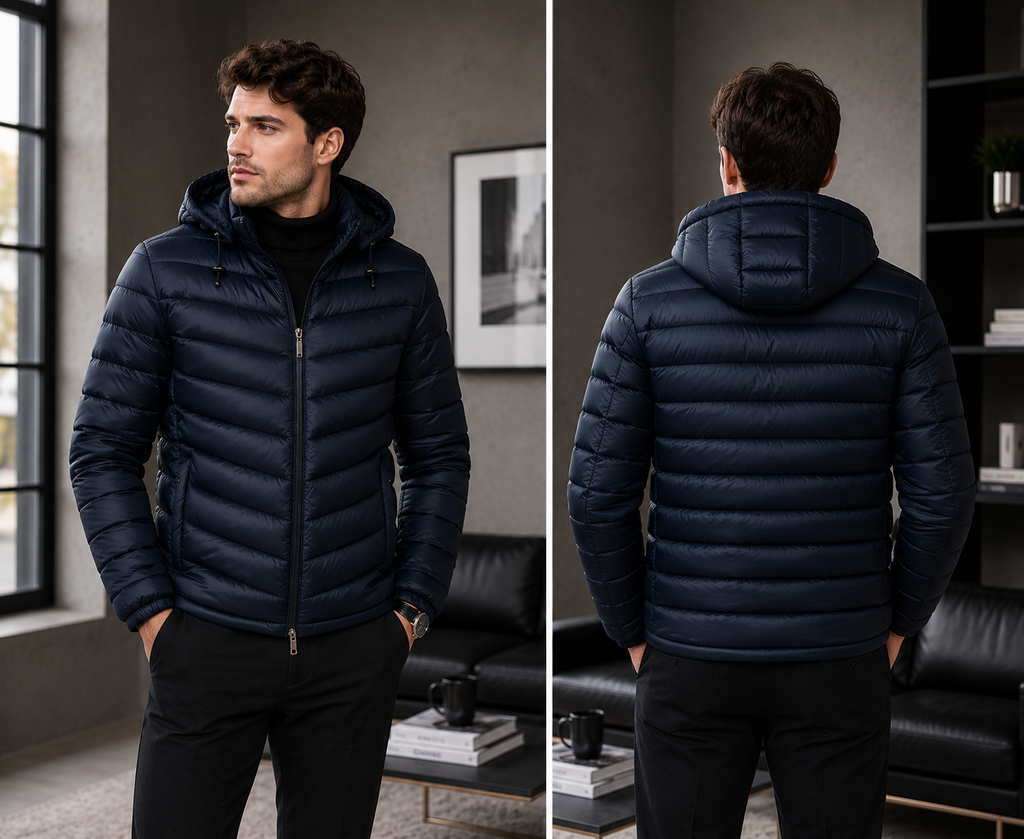Lightweight Hooded Puffer Jacket