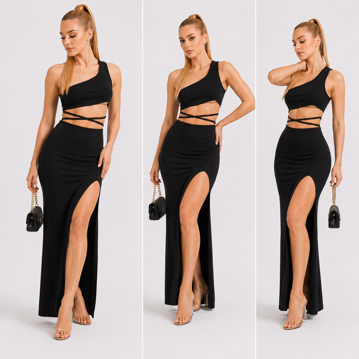 Aurora Slit Dress Set
