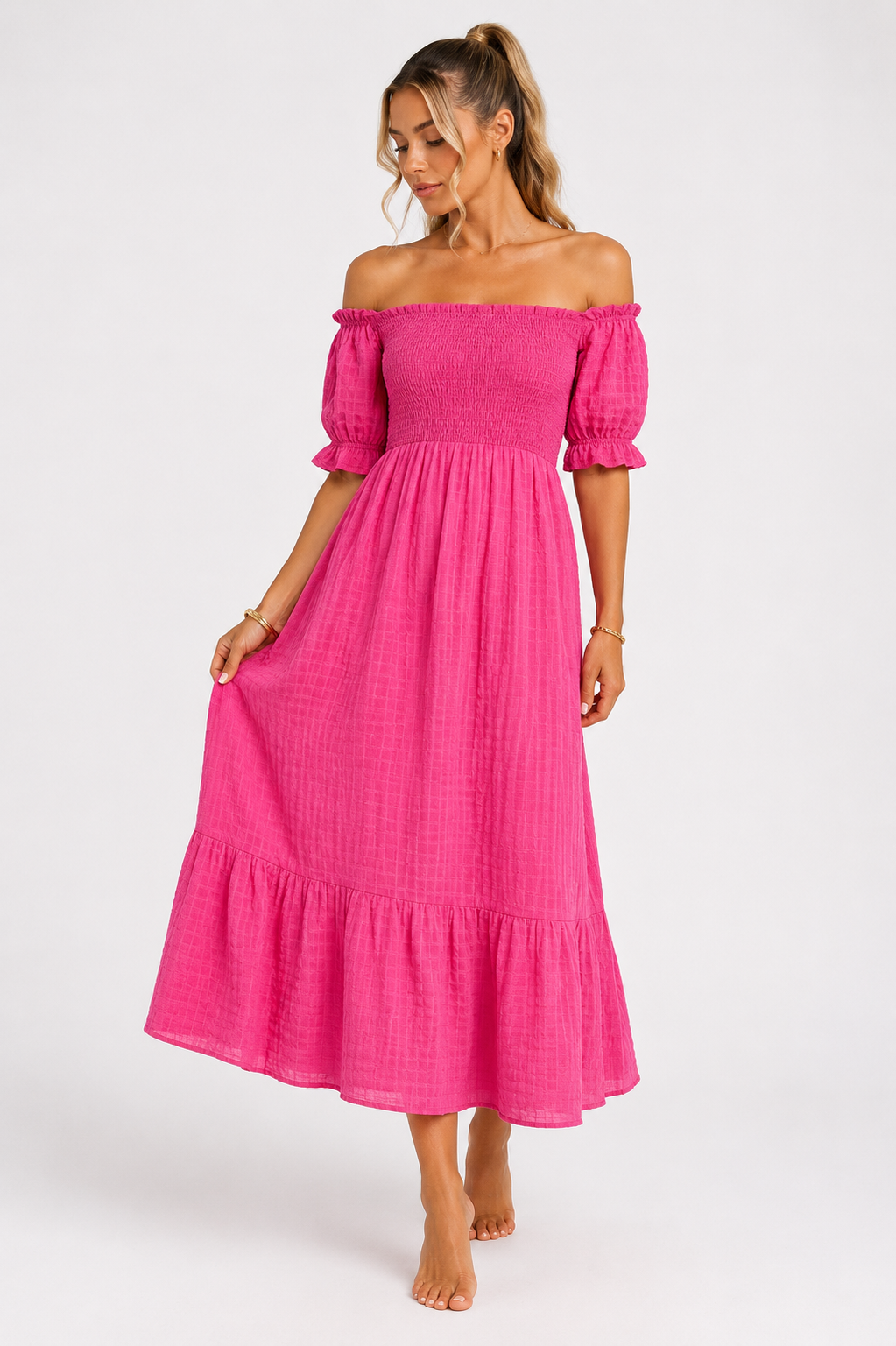 Off-Shoulder Summer Dress