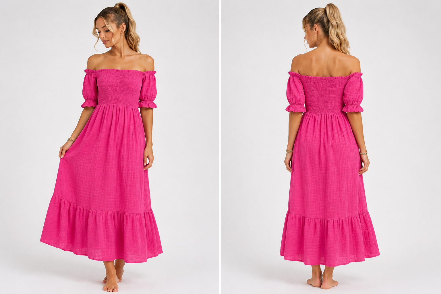 Off-Shoulder Summer Dress