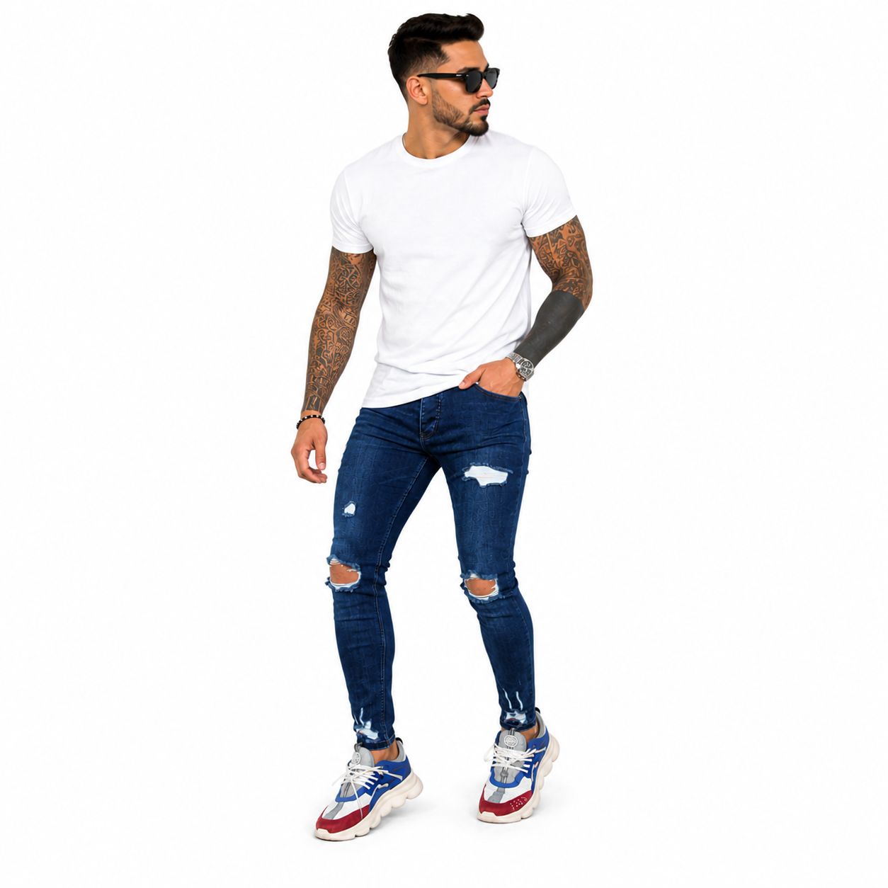 UrbanFlex Ripped Skinny Jeans