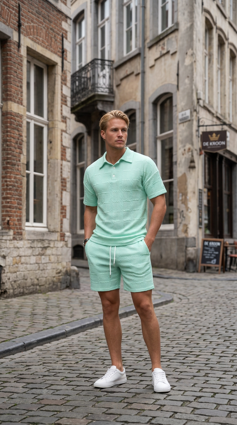 "Summer Polo & Shorts Set - Polo & Shorts"