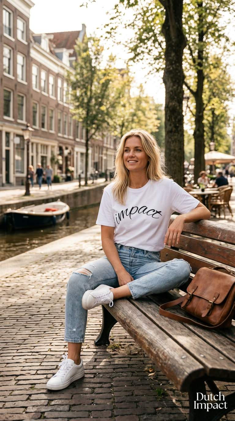 Impact Women Script T-Shirt — Minimalist Inspirational Tee