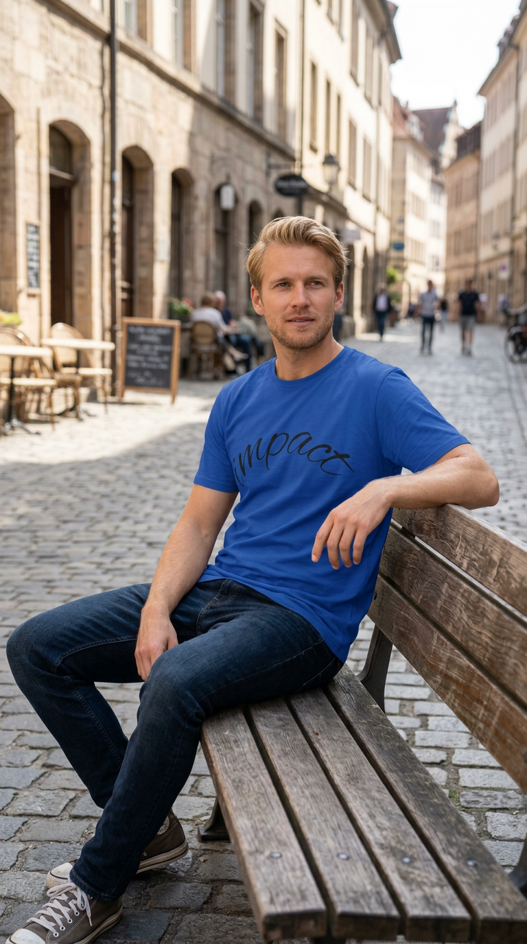 Impact Script T-Shirt Casual Inspirational Tee